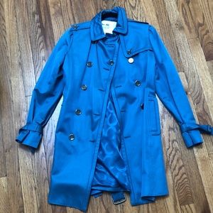 Coach blue trench coat